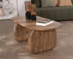 Meuble House Table basse design épuré en manguier 
