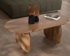 Meuble House Table basse design épuré en manguier 