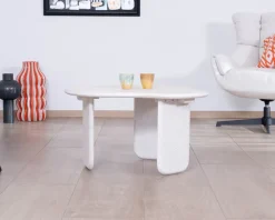 Meuble House Table basse forme organique aspect terrazzo "Naura" Best