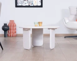 Meuble House Table basse forme organique aspect terrazzo