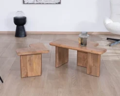 Meuble House Table basse modulable en manguier "Naura" esprit organique Discount