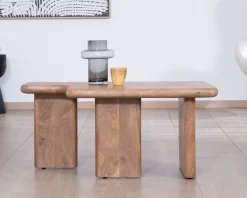 Meuble House Table basse modulable en manguier