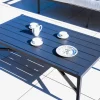 Meuble House Table basse rectangulaire style classique chic en aluminium "Chambord" Hot