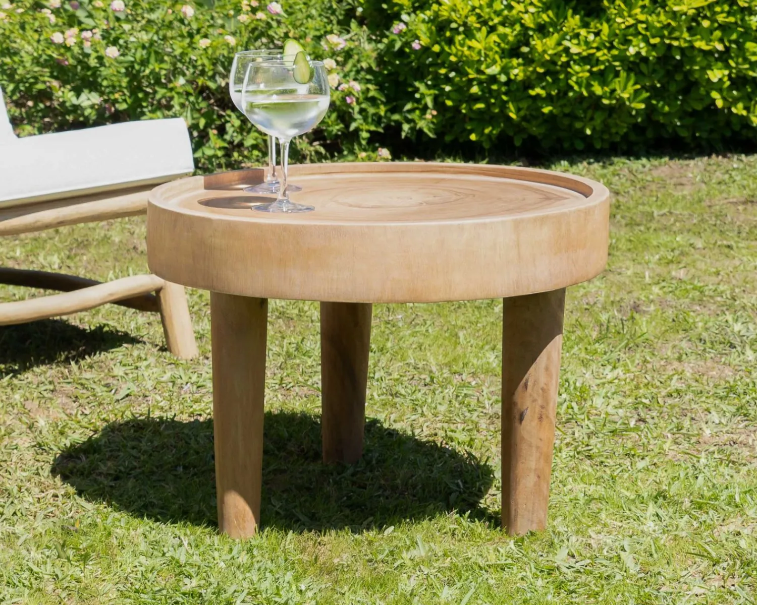 Meuble House Table basse ronde en bois de suar "Katue" 60 cm Online