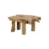 Meuble House Table basse teck massif brut "Farmer" Outlet