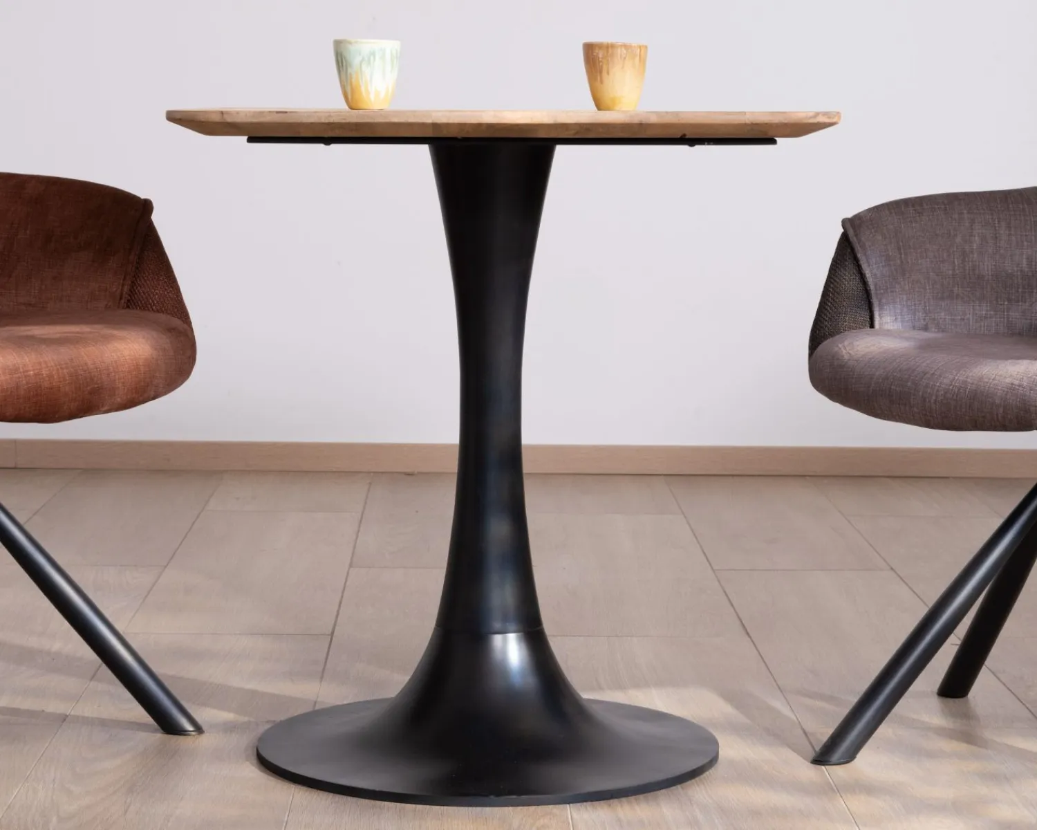 Meuble House Table carrée esprit bistrot en manguier naturel "Piccadilly" 70 cm Clearance