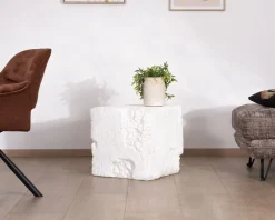 Meuble House Table d'appoint design cube en oxyde de magnésium 