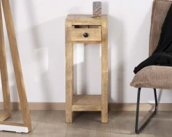 Meuble House Table de chevet haute ou sellette avec 1 tiroir