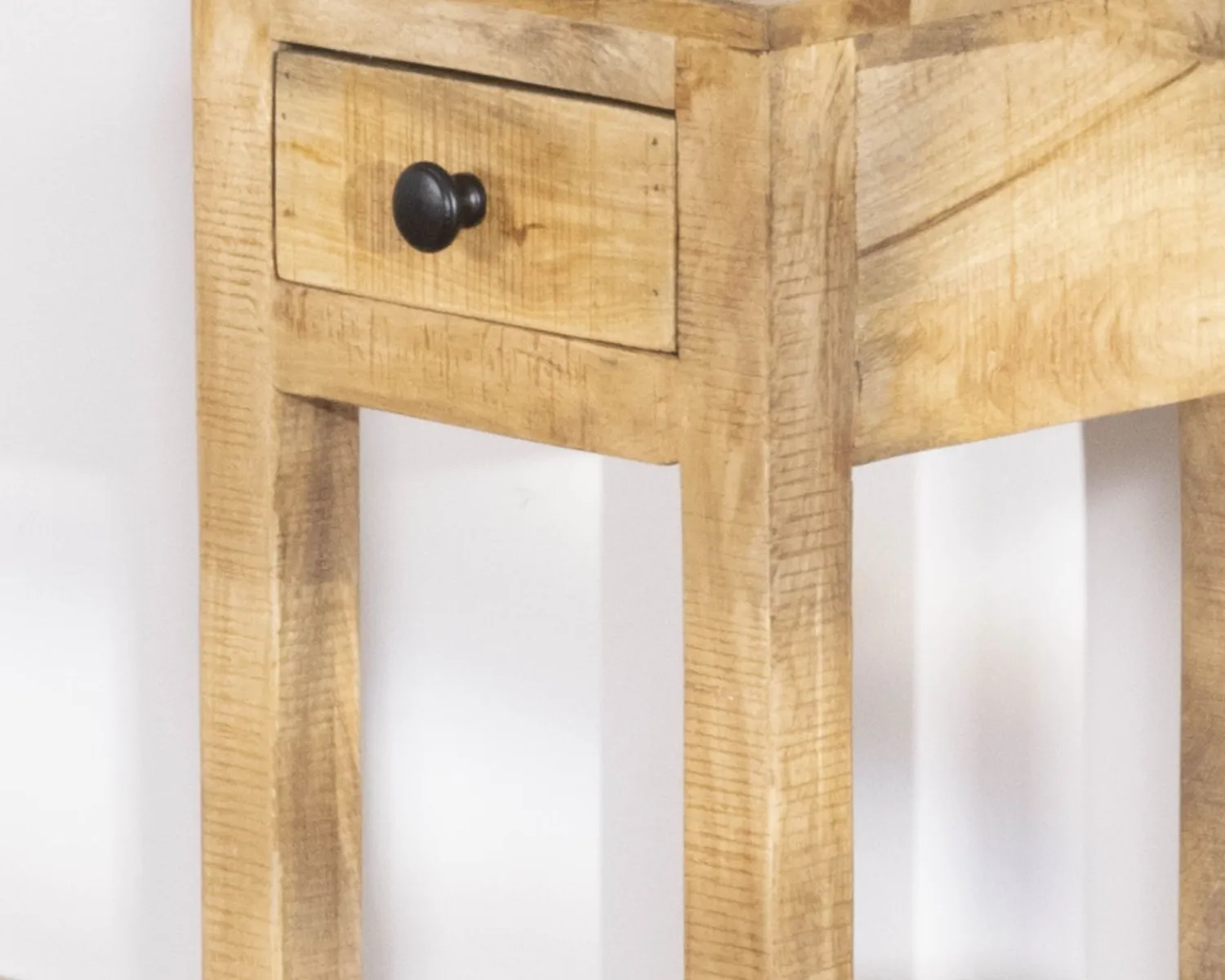 Meuble House Table de chevet haute ou sellette avec 1 tiroir "Manoha" en manguier H 70 cm Clearance