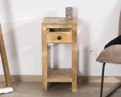 Meuble House Table de chevet structure ouverte et 1 tiroir 