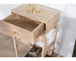 Meuble House Table de chevet style épuré et rétro en manguier