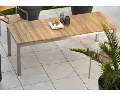 Meuble House Table de jardin extensible 160 à 220 cm design contemporain 