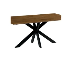Meuble House Table de repas avec pieds mikado et plateau en teck 180 cm "Copley" Outlet