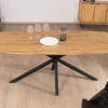 Meuble House Table de repas bateau en teck recyclé et pieds mikado "Bahia" 200 cm Online
