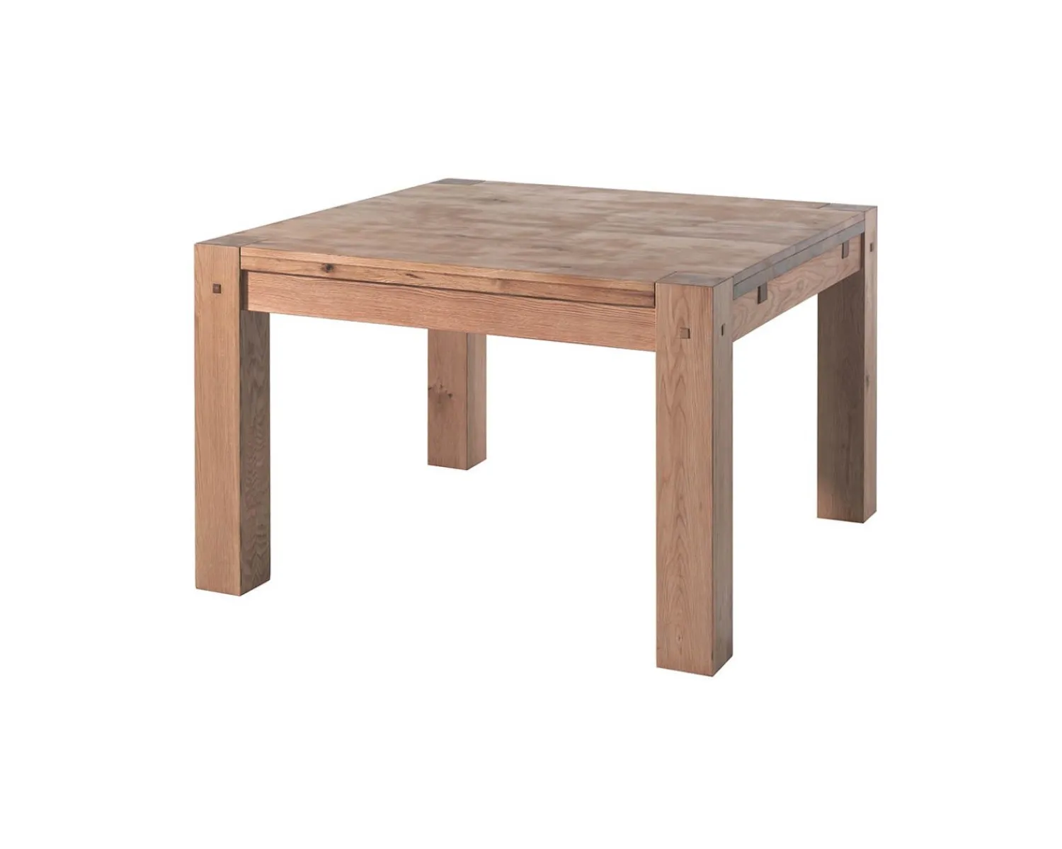 Meuble House Table de repas carrée en chêne massif huilé "Lodge Casita" 140x140 cm