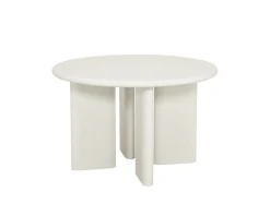 Meuble House Table de repas contemporaine ronde 120 cm coloris crème "Odyna" Online