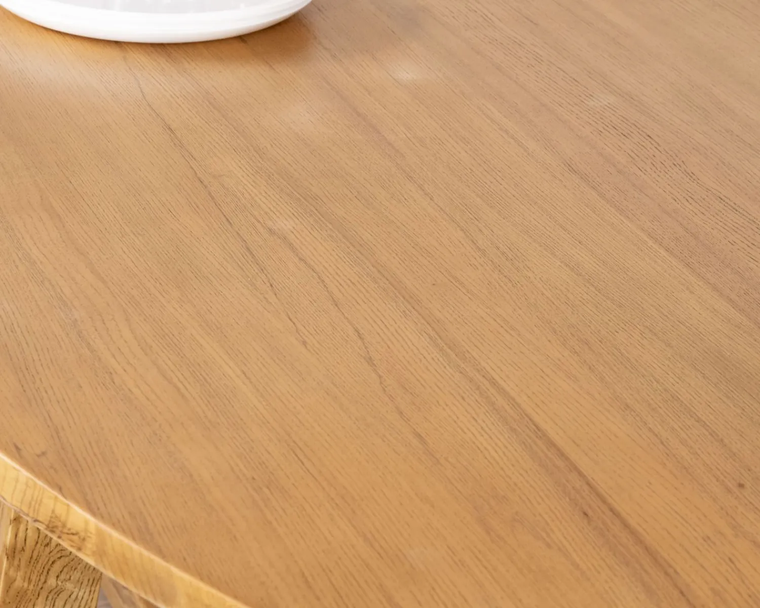 Meuble House Table de repas elliptique 220 cm en bois "Calypso" avec pieds trapèzes Discount