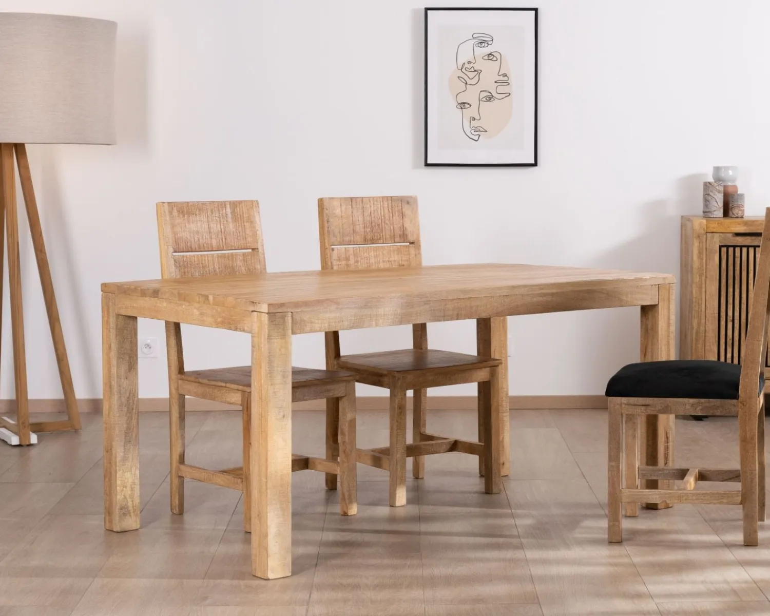 Meuble House Table de repas en manguier 160 x 90 cm "Manoha" Online