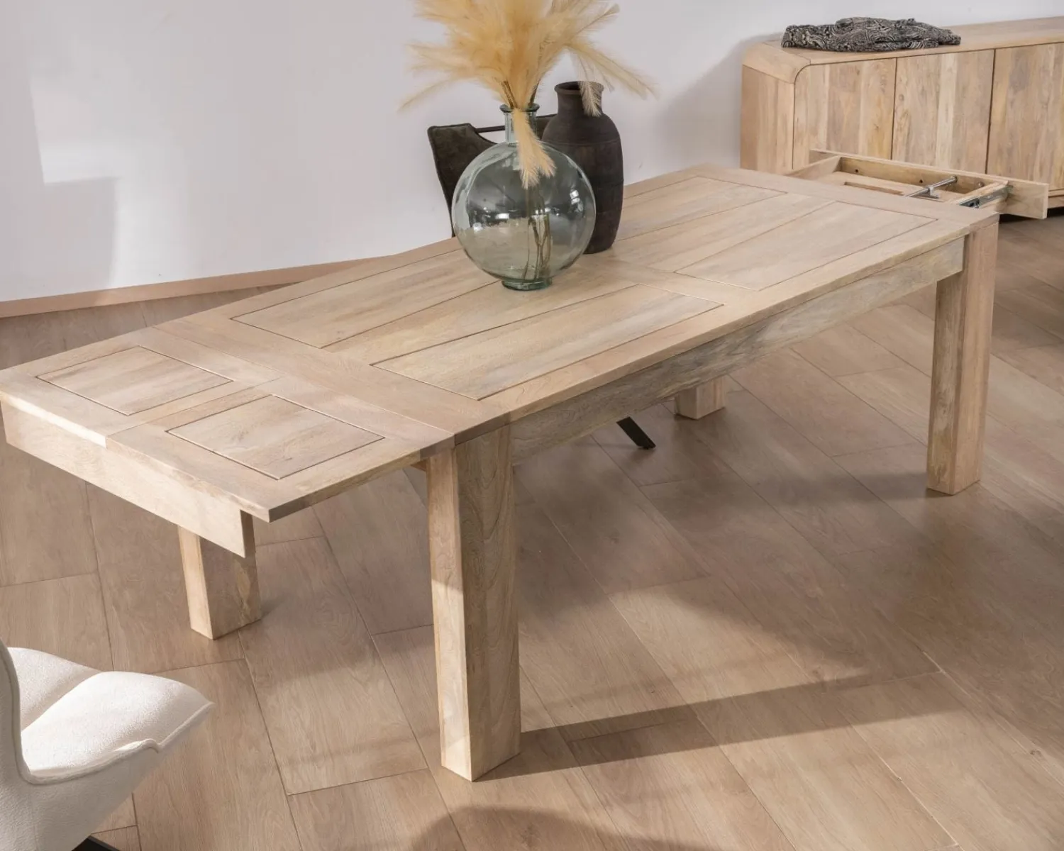 Meuble House Table de repas extensible 160 à 250 cm en manguier "Jappy"