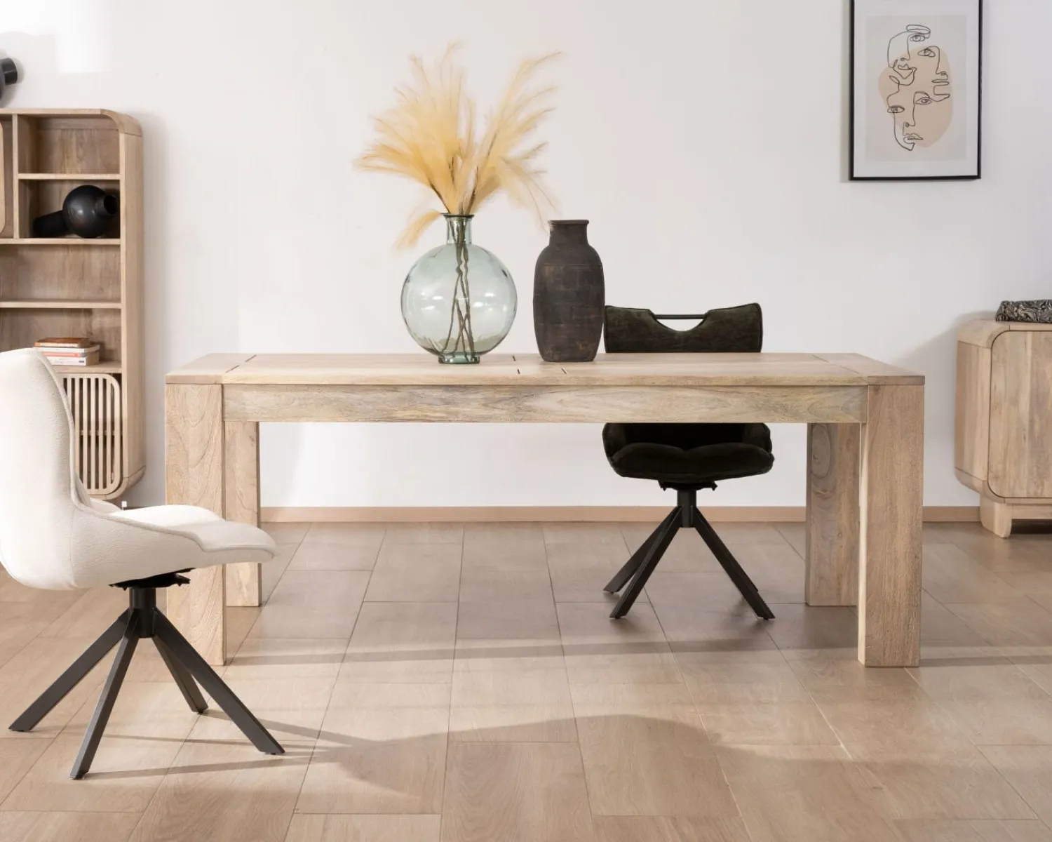 Meuble House Table de repas extensible 160 à 250 cm en manguier "Jappy"