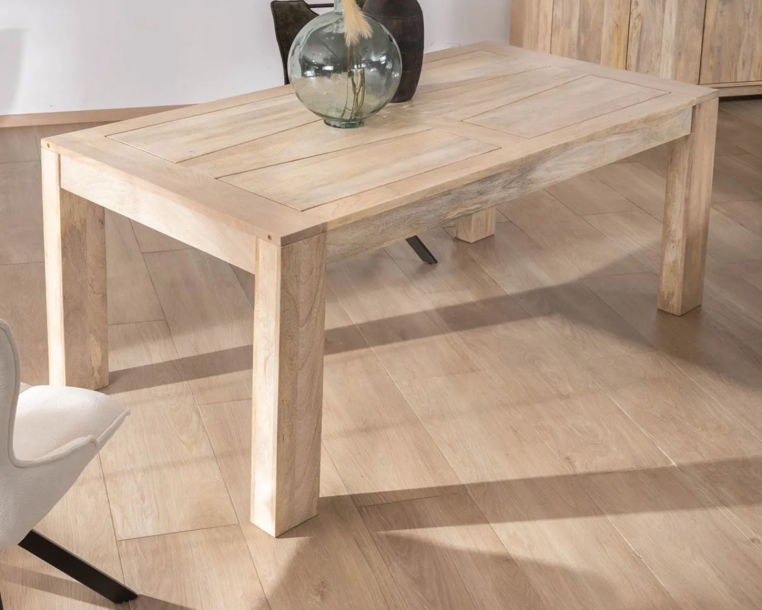 Meuble House Table de repas extensible 200 à 290 cm en manguier "Jappy"