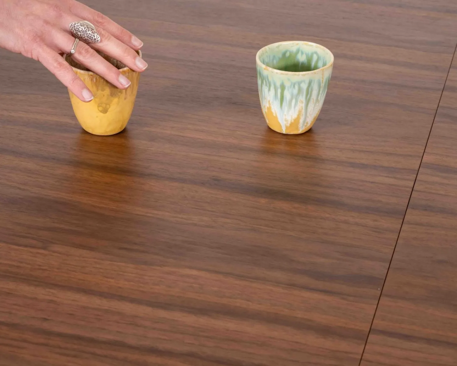 Meuble House Table de repas extensible 160–200 cm teinte noyer "Oria" forme ovale Online