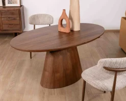 Meuble House Table de repas extensible 160–200 cm teinte noyer