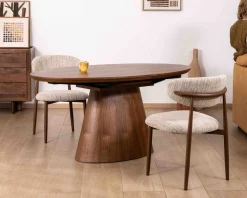 Meuble House Table de repas extensible 160–200 cm teinte noyer