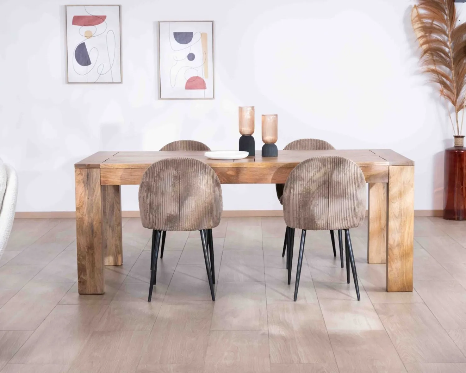Meuble House Table de repas extensible en manguier foncé "Jappy" 160 à 250 cm Best