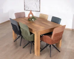 Meuble House Table de repas extensible en manguier teinte chêne clair