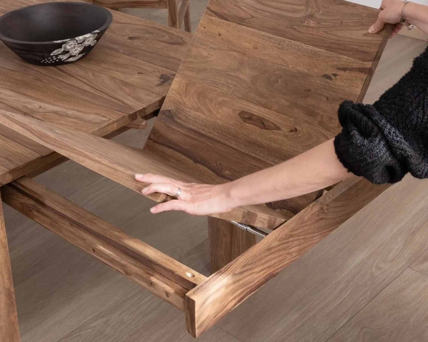 Meuble House Table de repas extensible en palissandre "Kalanohé" 180 cm Outlet