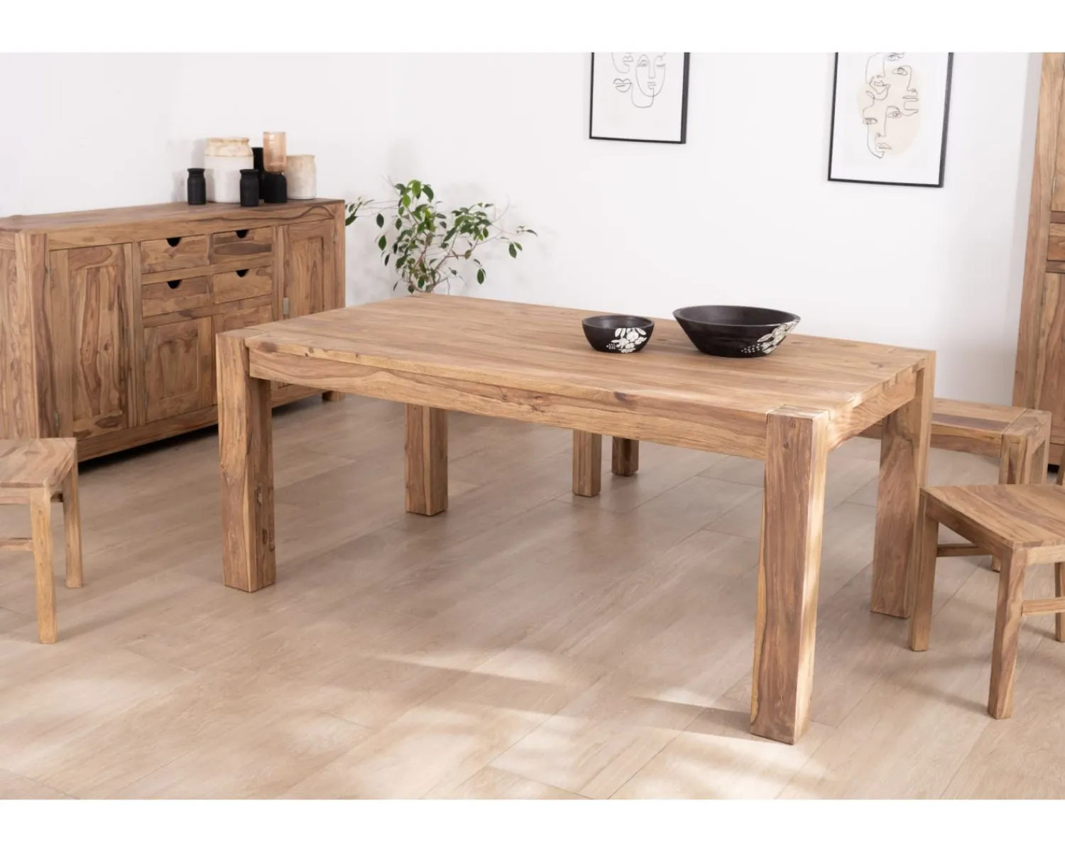 Meuble House Table de repas extensible en palissandre "Kalanohé" 180 cm Outlet