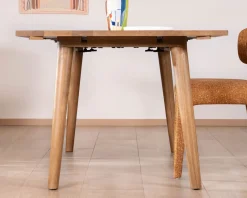 Meuble House Table de repas extensible esprit rétro 180 cm en manguier massif naturel "Odely" Discount