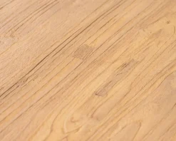 Meuble House Table de repas 2 m en teck naturel "Bahia" pieds mikado métal Hot