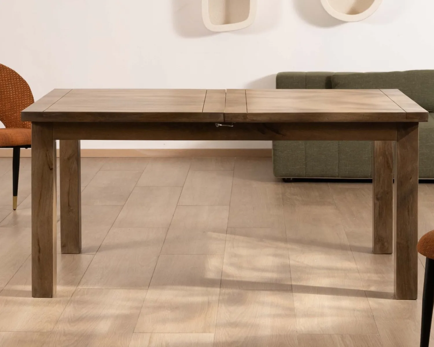 Meuble House Table de repas rectangulaire extensible en manguier 160-200cm "Baz" Hot