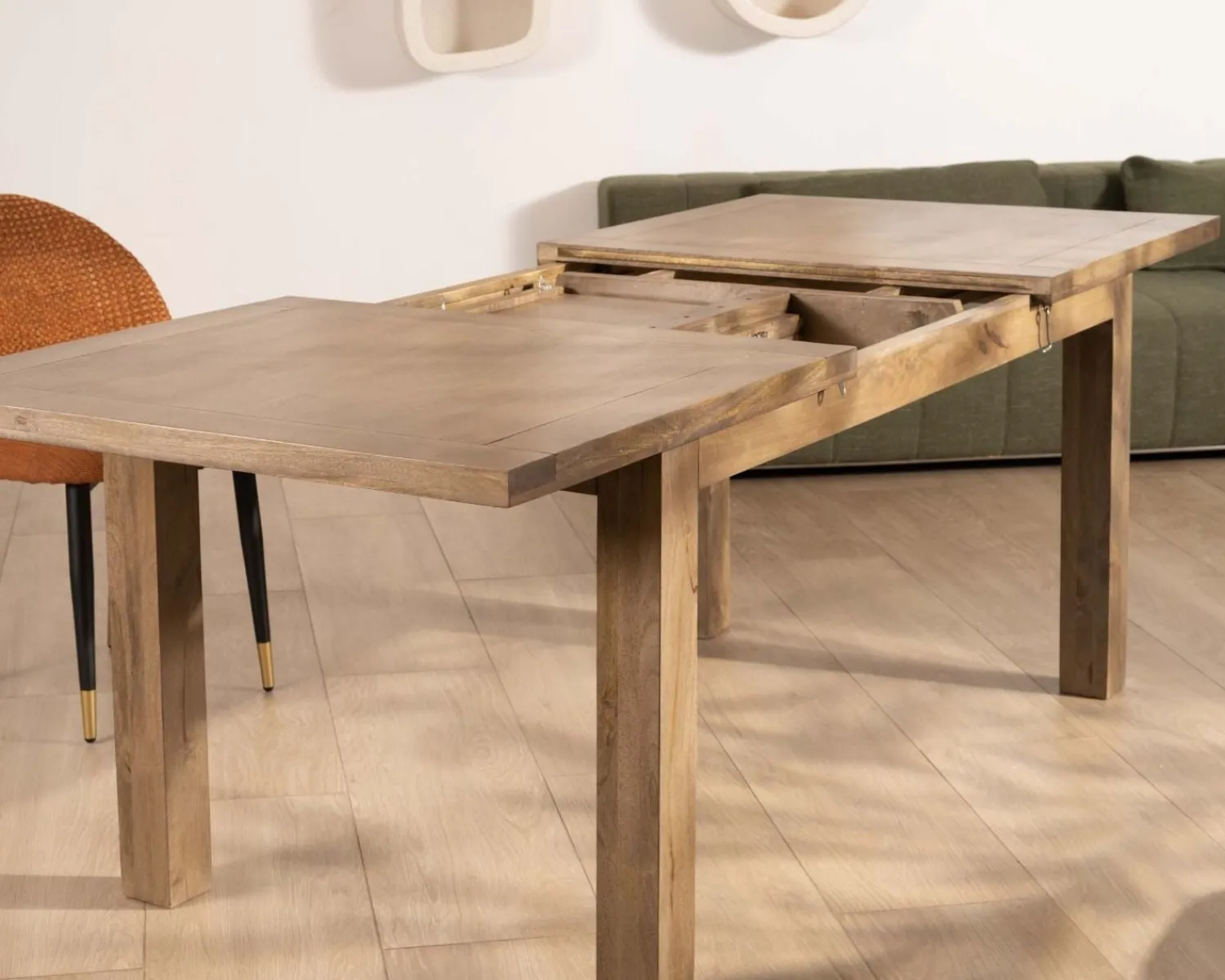 Meuble House Table de repas rectangulaire extensible en manguier 160-200cm "Baz" Hot