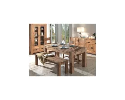 Meuble House Table de repas rectangulaire en chêne massif 180cm "Lodge Casita" Online