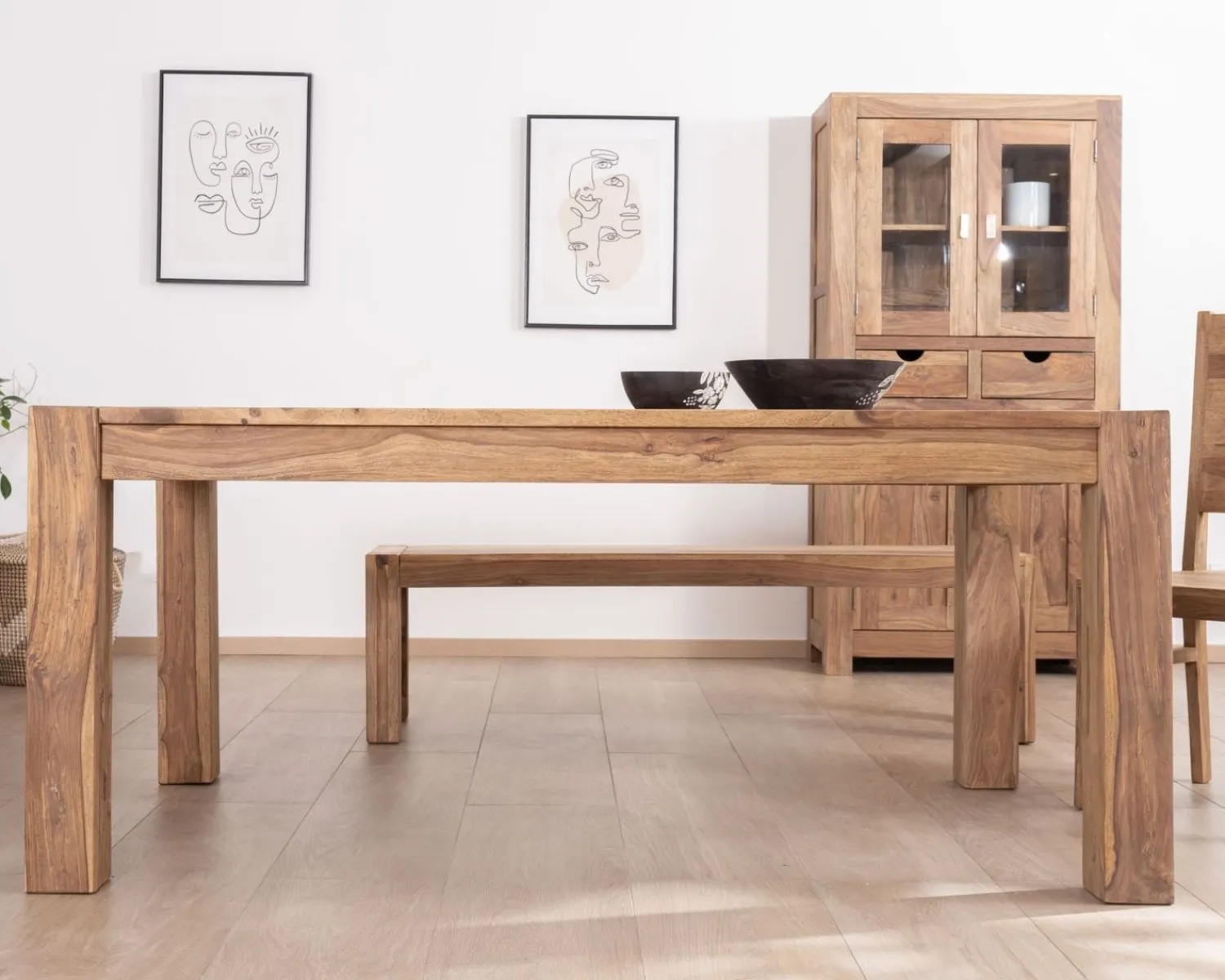 Meuble House Table de salle à manger extensible en palissandre "Kalanohé" 160 cm Hot