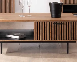 Meuble House Table de salon 120 cm en teck recyclé