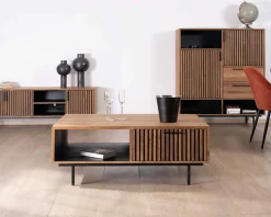 Meuble House Table de salon 120 cm en teck recyclé