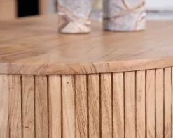 Meuble House Table de salon ovale design newtro avec grand tiroir traversant 