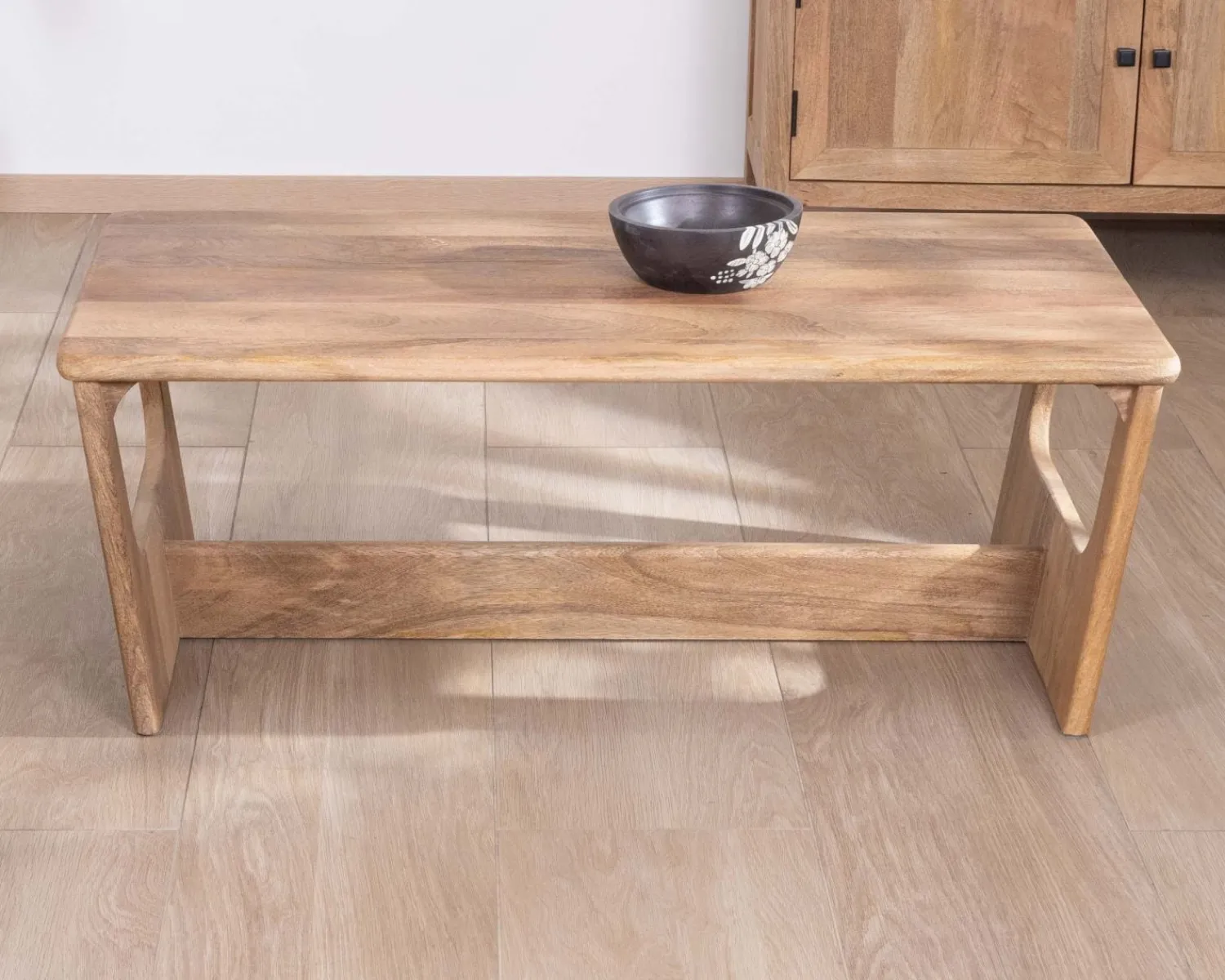 Meuble House Table de salon épurée en manguier naturel "Maestro" 110 cm Clearance