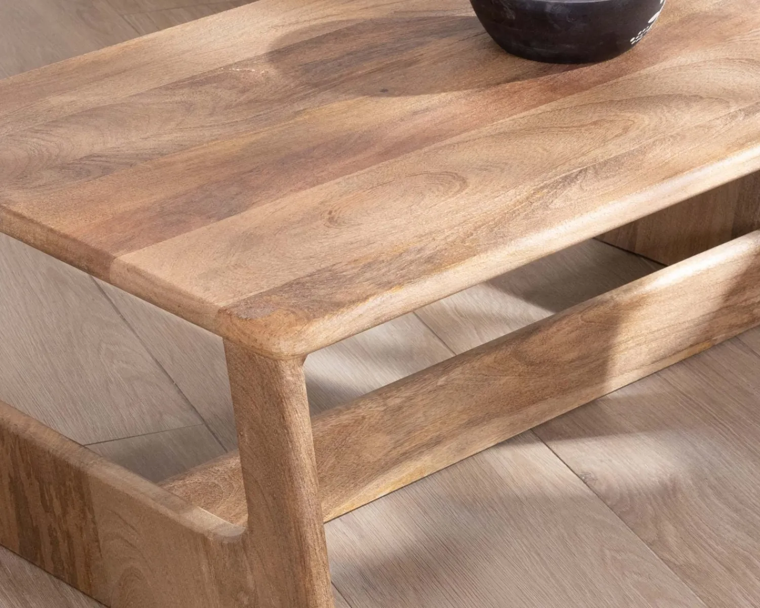 Meuble House Table de salon épurée en manguier naturel "Maestro" 110 cm Clearance