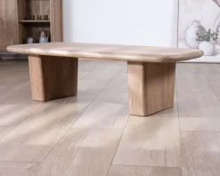 Meuble House Table de salon rectangle en manguier design épuré 