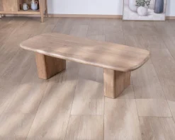 Meuble House Table de salon rectangle en manguier design épuré 