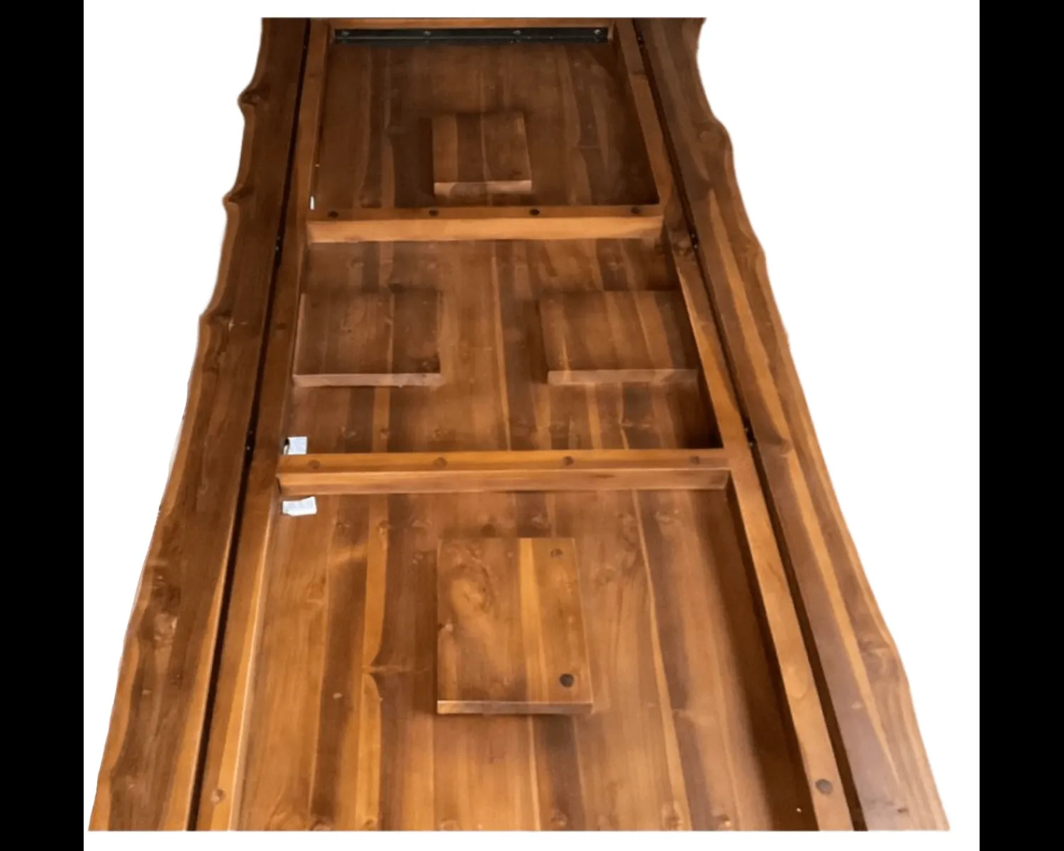 Meuble House Table en bois massif recyclé et pieds étoile en métal noir 200 cm "Valley" Best