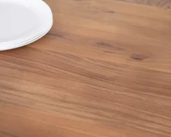 Meuble House Table à manger haut de gamme plateau bois épais pieds métal 