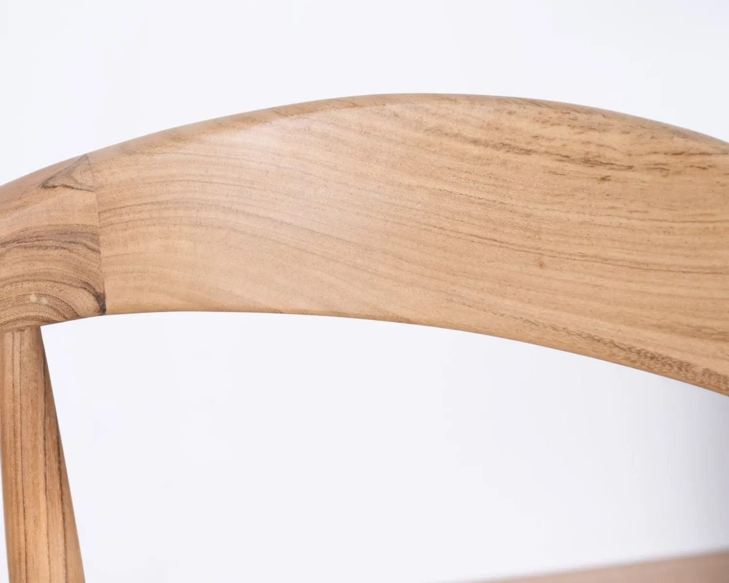 Meuble House Tabouret de bar en acacia design épuré avec dosseret "Vogue" Discount