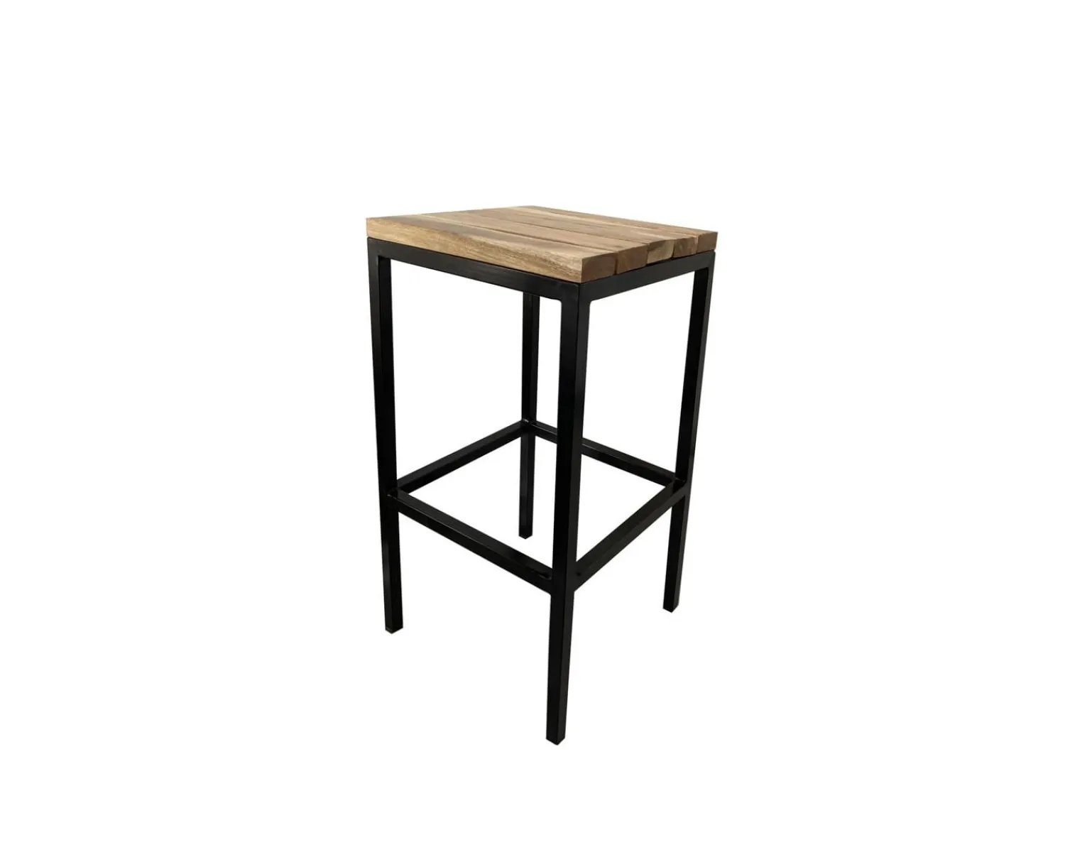 Meuble House Tabouret de bar en métal et bois exotique "Garden" Hot
