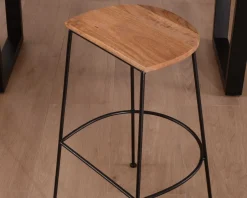Meuble House Tabouret de bar métal et bois